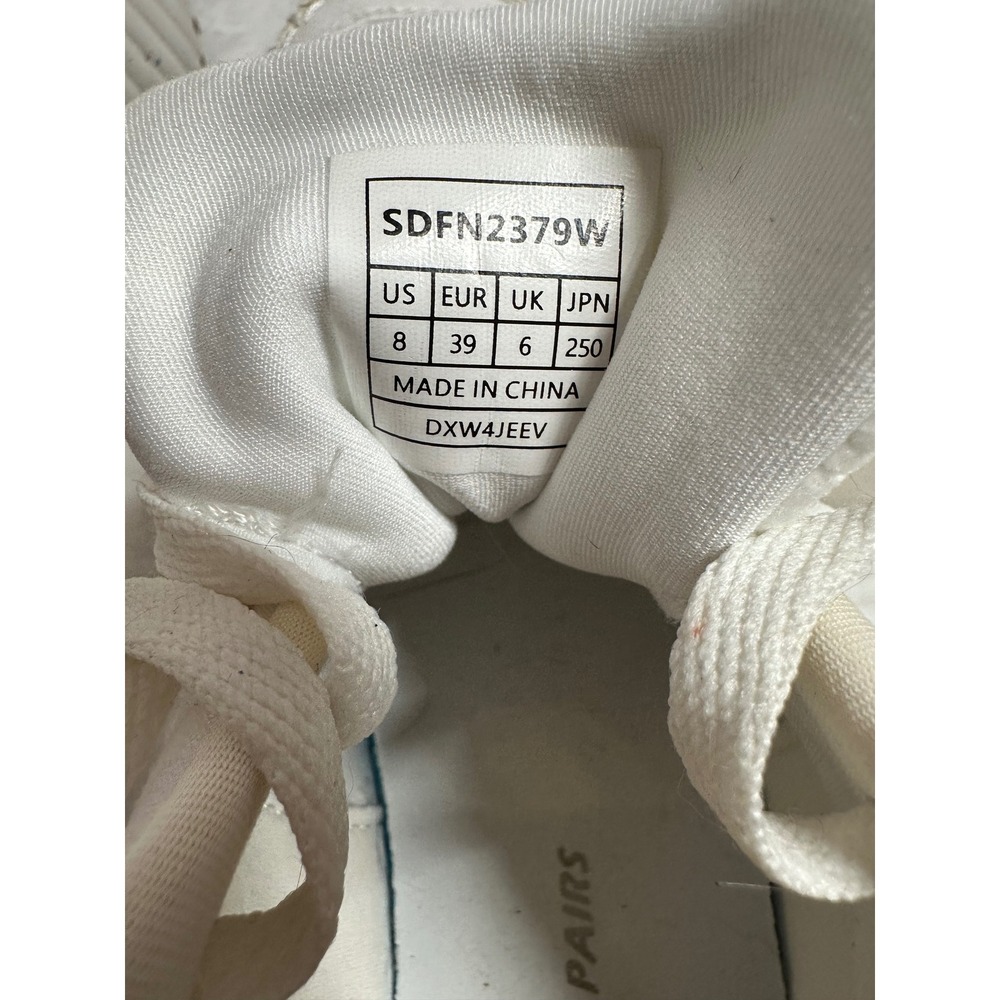 Dream Pairs Women White Tweed Lace Up Sneakers Casual Comfort Shoes US 8 EUR 39 - Picture 6 of 6
